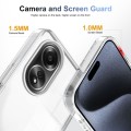 For OPPO A58 4G 2.5mm Anti-slip Clear Acrylic Hybrid TPU Phone Case(Transparent)
