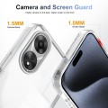 For OPPO A58 5G 2.5mm Anti-slip Clear Acrylic Hybrid TPU Phone Case(Transparent)