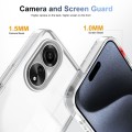 For OPPO A78 4G 2.5mm Anti-slip Clear Acrylic Hybrid TPU Phone Case(Transparent)