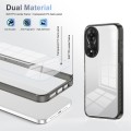 For OPPO A78 5G 2.5mm Anti-slip Clear Acrylic Hybrid TPU Phone Case(Black)