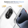 For OPPO A78 5G 2.5mm Anti-slip Clear Acrylic Hybrid TPU Phone Case(Transparent)