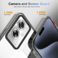 For OPPO A79 5G 2.5mm Anti-slip Clear Acrylic Hybrid TPU Phone Case(Black)