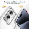 For OPPO A79 5G 2.5mm Anti-slip Clear Acrylic Hybrid TPU Phone Case(Transparent)