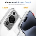 For Huawei P60 2.5mm Anti-slip Clear Acrylic Hybrid TPU Phone Case(Transparent)