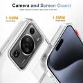 For Huawei P60 Pro 2.5mm Anti-slip Clear Acrylic Hybrid TPU Phone Case(Transparent)