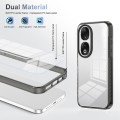 For Honor 90 2.5mm Anti-slip Clear Acrylic Hybrid TPU Phone Case(Black)
