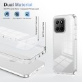 For Honor X6 2.5mm Anti-slip Clear Acrylic Hybrid TPU Phone Case(Transparent)