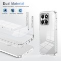 For Honor X6a 2.5mm Anti-slip Clear Acrylic Hybrid TPU Phone Case(Transparent)