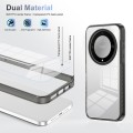 For Honor X9a 2.5mm Anti-slip Clear Acrylic Hybrid TPU Phone Case(Black)