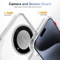 For Honor X9a 2.5mm Anti-slip Clear Acrylic Hybrid TPU Phone Case(Transparent)