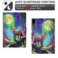 For iPad mini 6 Voltage Painted Smart Leather Tablet Case(Moonlight Fox)