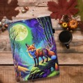 For iPad 9.7 2017/ 2018 / Air 2 / Air Voltage Painted Smart Leather Tablet Case(Moonlight Fox)