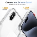 For Xiaomi Redmi 9A 2.5mm Anti-slip Clear Acrylic Hybrid TPU Phone Case(Transparent)