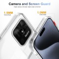 For Xiaomi Redmi 10C 2.5mm Anti-slip Clear Acrylic Hybrid TPU Phone Case(Transparent)