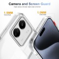 For Xiaomi Redmi 13C 4G / 5G 2.5mm Anti-slip Clear Acrylic Hybrid TPU Phone Case(Transparent)