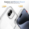 For Xiaomi Redmi A1 2.5mm Anti-slip Clear Acrylic Hybrid TPU Phone Case(Transparent)
