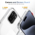 For Xiaomi Redmi Note 10 4G 2.5mm Anti-slip Clear Acrylic Hybrid TPU Phone Case(Transparent)