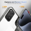 For Xiaomi Redmi Note 11 Pro/Note 12 Pro 4G 2.5mm Anti-slip Clear Acrylic Hybrid TPU Phone Case(Blac