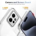 For Xiaomi Redmi Note 12 4G Global 2.5mm Anti-slip Clear Acrylic Hybrid TPU Phone Case(Transparent)