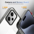 For Xiaomi Redmi Note 12 Pro 5G/Poco X5 Pro 2.5mm Anti-slip Clear Acrylic Hybrid TPU Phone Case(Blac