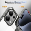 For Xiaomi Redmi Note 13 Pro 4G 2.5mm Anti-slip Clear Acrylic Hybrid TPU Phone Case(Black)