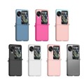 For OPPO Find N3 Flip Gradient Color Skin Feel PC Full Coverage Shockproof Phone Case(Black)