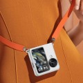 For OPPO Find N3 Flip Gradient Color Skin Feel PC Full Coverage Shockproof Phone Case(Transparent)