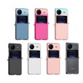 For vivo X Flip Gradient Color Skin Feel PC Full Coverage Shockproof Phone Case(Black)