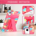 For Lenovo Tab M11/ Xiaoxin Pad 11 2024 T Holder Robot Silicone Hybrid PC Tablet Case(Camouflage Ros