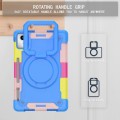 For Lenovo Tab M11/ Xiaoxin Pad 11 2024 Handle Robot Silicone Hybrid PC Tablet Case(Camouflage Blue)