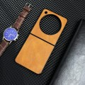For ZTE nubia Flip Crazy Horse Texture Shockproof Protective Phone Case(Orange)