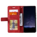 For Motorola Moto E13 Skin Feel Splicing Leather Phone Case(Red)