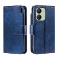 For Xiaomi Redmi 13C 4G Global Tri-Fold 9-Card Wallets Leather Phone Case(Blue)