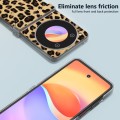 For ZTE nubia Flip ABEEL Three Parts Frosted Transparent Frame Leopard Pattern Phone Case(Leopard Pr