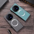 For vivo X Fold3 Pro CD Magsafe Magnetic Cloth Texture Phone Case(Dark Green)