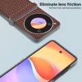 For ZTE nubia Flip ABEEL Three Parts Frosted Transparent Frame Genuine Leather Luxury Phone Case(Cof