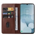For TCL 40 XL Magnetic Closure Leather Phone Case(Brown)