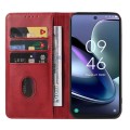For TCL 50 5G Magnetic Closure Leather Phone Case(Red)