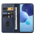 For TCL 405 / 406 / T506D Magnetic Closure Leather Phone Case(Blue)