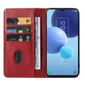 For TCL 405 / 406 / T506D Magnetic Closure Leather Phone Case(Red)