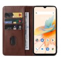 For UMIDIGI A15 / A15C Magnetic Closure Leather Phone Case(Brown)