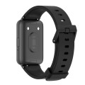 For Samsung Galaxy Fit 3 Mijobs Silicone Watch Band(Black)