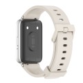 For Samsung Galaxy Fit 3 Mijobs Silicone Watch Band(Grey+Silver)