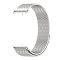 For Samsung Galaxy Fit 3 Mijobs Milan Magnetic Metal Watch Band(Silver)