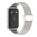 For Samsung Galaxy Fit 3 Mijobs Milan Buckle Metal Watch Band(Silver)