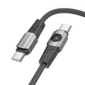 BOROFONE BU47 60W USB-C/Type-C to USB-C/Type-C Charging Data Cable, Length: 1.2m(Black)