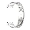 For Xiaomi Mi Band 8 Mijobs GT4 Three Beads Metal Watch Band(Silver)