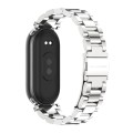 For Xiaomi Mi Band 8 Mijobs GT4 Three Beads Metal Watch Band(Silver)