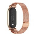 For Xiaomi Mi Band 8 Mijobs GT4 Milan Magnetic Metal Watch Band(Rose Gold)