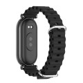 For Xiaomi Mi Band 8 Mijobs GT4 Marine Silicone Breathable Watch Band(Black)